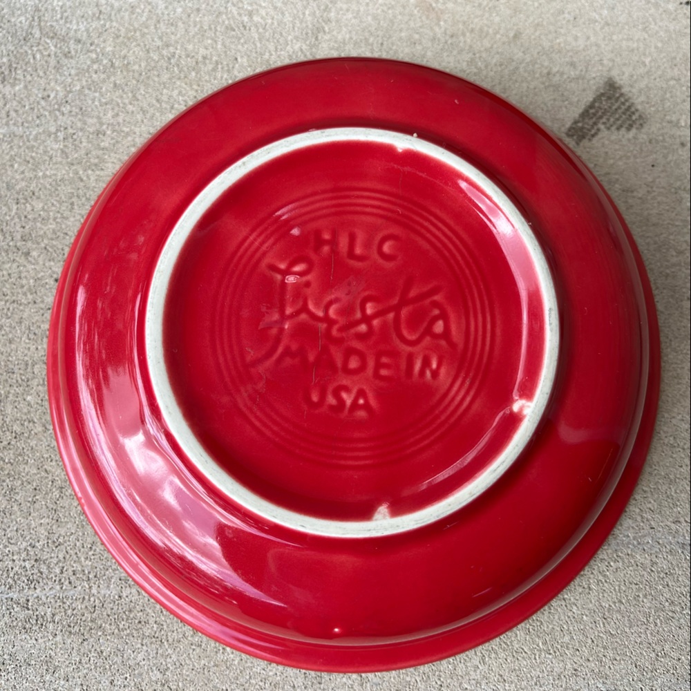 Fiestaware Red bowl - Vintage